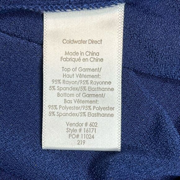 Coldwater Creek NWT blue and white striped sleeveless maxi dress size M - Picture 12 of 13